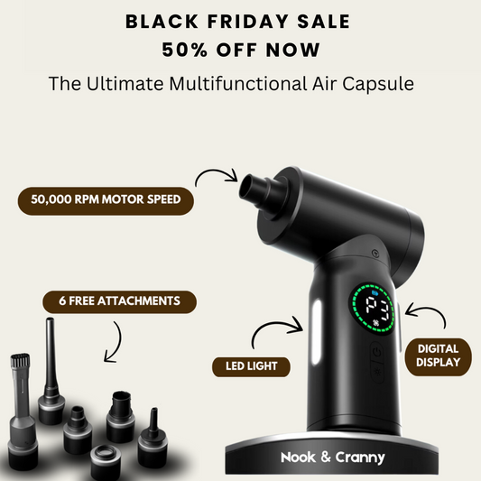 Multifunctional Air Capsule - Vacuum, Dust, Inflate & Seal